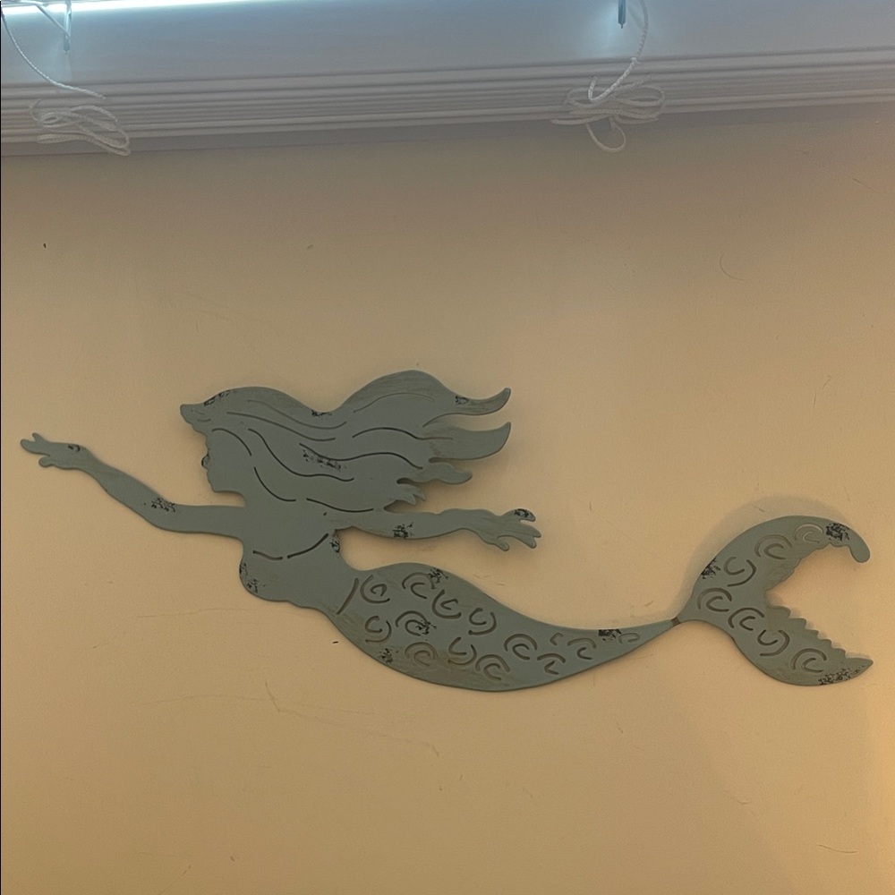 Metal Mermaid Wall Decor